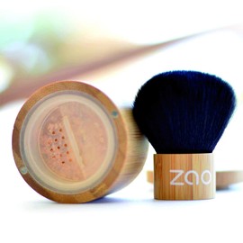 Zao Mineral Silk 502 Pink/Light/Beige Loose Powder Mineral Make-Up in Bamboo Container Certified Bio/Ecocert/Cosmebio/Natural Cosmetics)