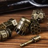 UDIXI Metal Dice Set D&D, 7-Die Bomb-Shaped Metal DND Dice