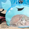 CAREOR Creative Beach Zipper Bag, Portable Crab-Shaped Mesh Beach Bag