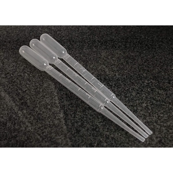 AE-GLAS 3 ml Transfer Pipettes Dropper Measuring Pipette Pipettes Disposable