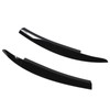 2Pcs/Set Front Headlight Eyebrow Eyelid Strips Cover Trim Glossy Black