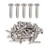 IMScrews 100pcs #8 x 1" (25mm) Stainless Flat Head Phillips