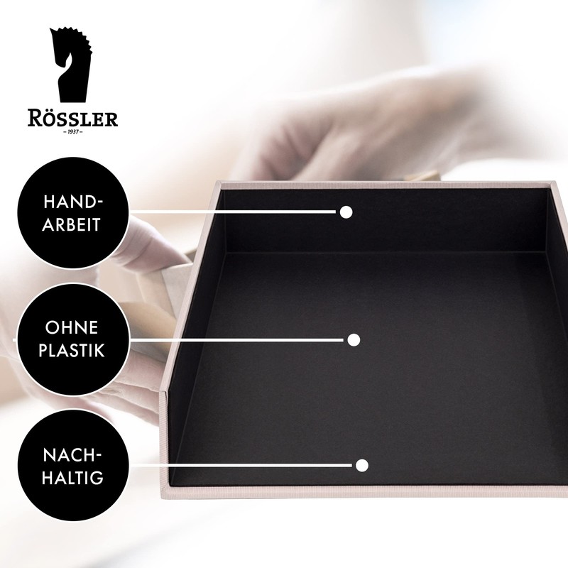 Rössler S.O.H.O.Stackable Filig Tray for A4 - Powder, Black