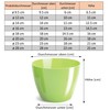 PECZEKO Shiny Flower Pot, Plastic Planter, Decorative Pot for Large
