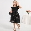 Bkixhv Toddler Girls Baby Tutu Tulle Dress Ruffled Sleeve Embroidered