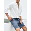 Jmierr Men's Summer Chino Shorts, Cotton, Elastic Waist, with Pockets,