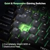 TECKNET Gaming Keyboard, 75% Wired Keyboard, RGB Backlit, 82-Keys with