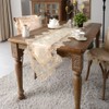 SUTAVIA Lace Embroidered Table Cloth,Rectangular Farmhouse TableCover,Classic Antique Flower Decor