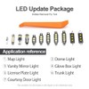 11pcs Camry White LED Interior Lights Bulb Kit for Toyota