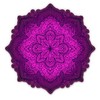 GT Graphics Mandala Purple Beautiful - 3" Vinyl Sticker -