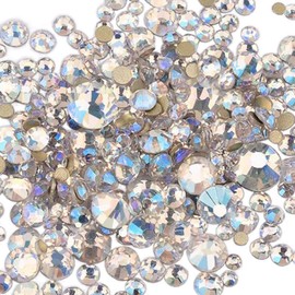 XIULI Color Rhinestones, DIY Nail Decorating and Clothing, High Lighting, SS3-20, Approximately 1,440 Tablets (ss3-20 Mixed Sizes) (Blue Moonlight 1440)