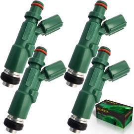 DAVRPES 23250-21020 FJ343 - Inyectores de combustible de 12 agujeros para motor de disco de combustible para Toyota Prius 2001-2009 Echo 2000-2005 1.5L-L4, para Scion XA XB 2004-2006 1.5L-L4 #23