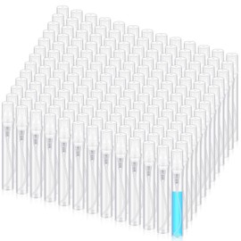 Zhehao 200 Pcs Mini Spray Bottles Clear Plastic Perfume Bottles Refillable Fine Mist Perfume Atomizer Portable Empty Sample Containers for Cleaning, Essential Oils, Travel (5 ml)