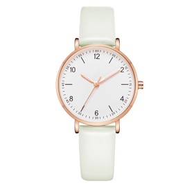 CIVO Ladies Watches Leather Strap: Simple Easy Read Ladies Analogue Watch - Stylish White Watches for Women