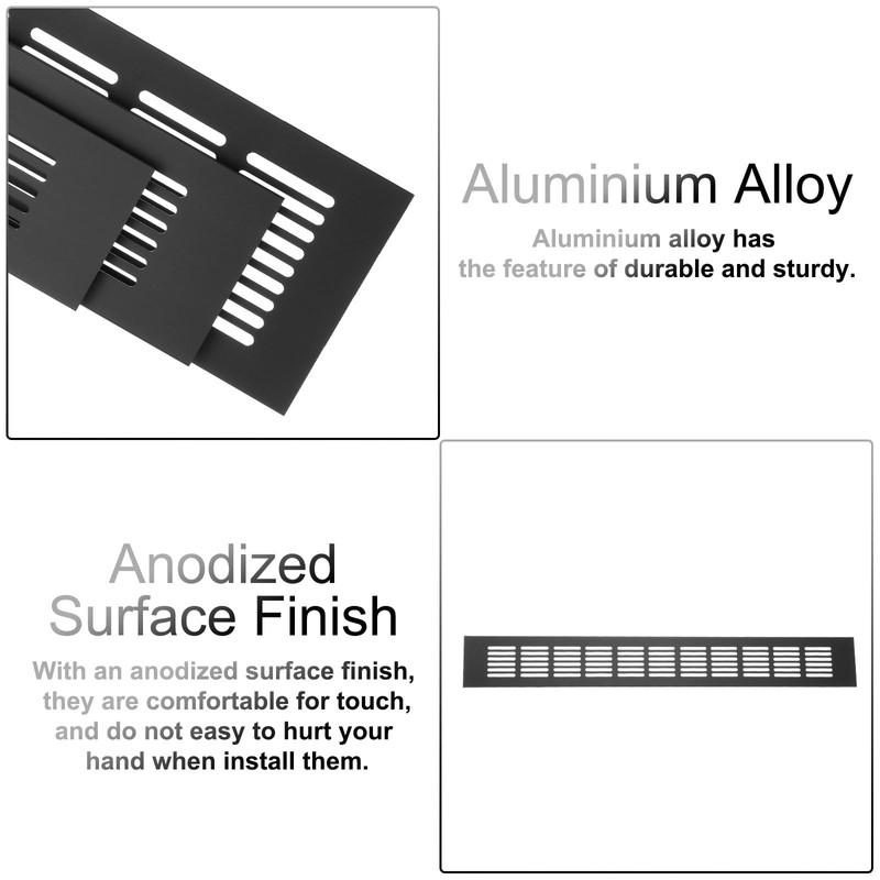 sourcing map Rectangle Ventilation Grille, Aluminum Alloy Mesh Air Vent