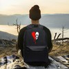 MiAnMiAn Gothic Broken Heart Skull Drip Unisex Classic Canvas Backpack