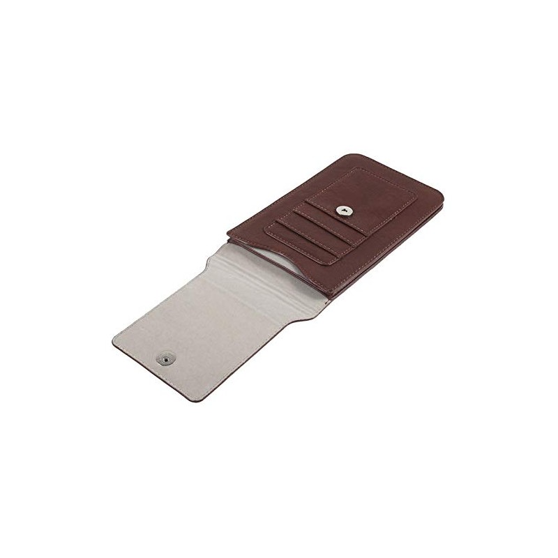 DFV mobile - Belt Case Cover Premium Synthetic Leather Vertical