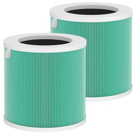 Breabetter 2-Pack KQ-21 True HEPA Replacement Filter Compatible with KQLKJ Purifier KQ-21, 3-in-1 Filtration Filters