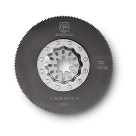 Fein Starlock Solid HSS Saw Blade - Precision Cutting up to 1/16" on Sheet Metals, Wood, GFRP & Plastics with Metal Toothing, Circular Shape, 3-11/32" Diameter, 5-Pack - 63502097230