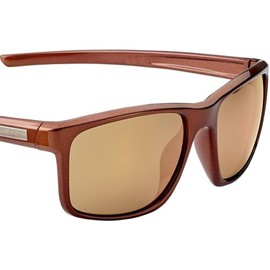 SWISSEYE Cleanocean 2 Sunglasses (100% UVA, UVB and UVC Protection, Recycled Polyamide Frame Material, Shatter-Free Polycarbonate Lens, Includes Microfibre Bag), Shiny Brown