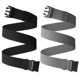 2 Stück Gürtel Ohne Löcher,Arbeitsgürtel Herren Verstellbar,Stretchgürtel Damen Easy,Elastischer Gürtel Herren Tactical,Stoffgürtel Damen Travel,für Outdoor,Arbeits und Sport usw des Schnalle Belt