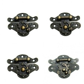 Vintage Decorative Brass Latch Lock / Furniture Hardware Hook Latch S BL04131 100ea