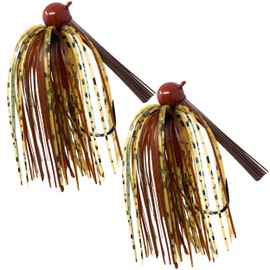 Reaction Tackle Tungsten Football Jig for Bass Fishing - 3/4 oz Camo Craw