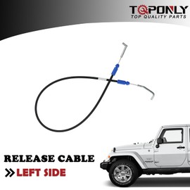 Car Door Handle Latch Release Cable | Compatible with 2011-2018 Jeep Wrangler JK Accessories,Driver Side Front Door Inside Handle to Lock Cable | Replaces 68089335AA