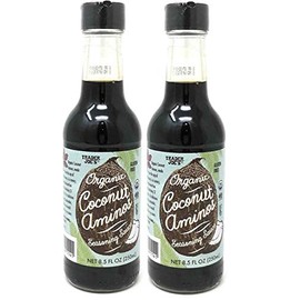 Trader Joe's Organic Coconut Aminos Seasoning Sauce 8.5 oz Bottle Sauce - 2-Pack!