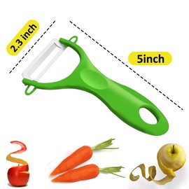 Vegetables Peeler Advanced Ceramic Peeler Plastic Handel-Sharp Rust Prevention -Set of 3