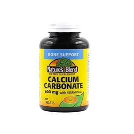 NAT B CALCIUM CARB/D TB 600MG 200