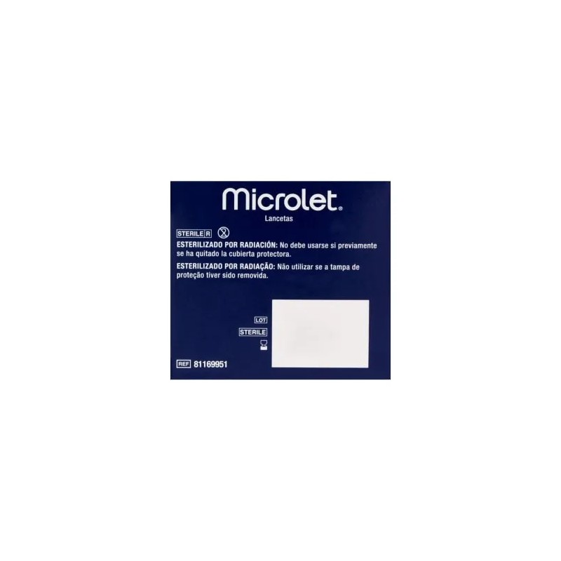 Lanceta Contour Microlet 100 Pzas