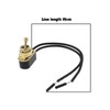 YINETTECH 2pcs 6A 120V 2-Wire Brass Heavy Duty Toggle Switch
