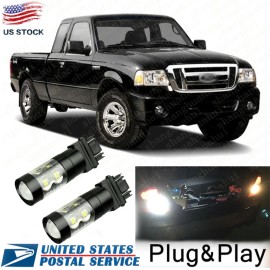Cequent Unbranded White LED 3156 3157 Backup Reverse Light Bulbs For 1998-2011 Ford Ranger