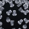 Earring Backs,100pcs Soft Clear Earring Backs for Studs,Hypoallergenic Silicone Earrings
