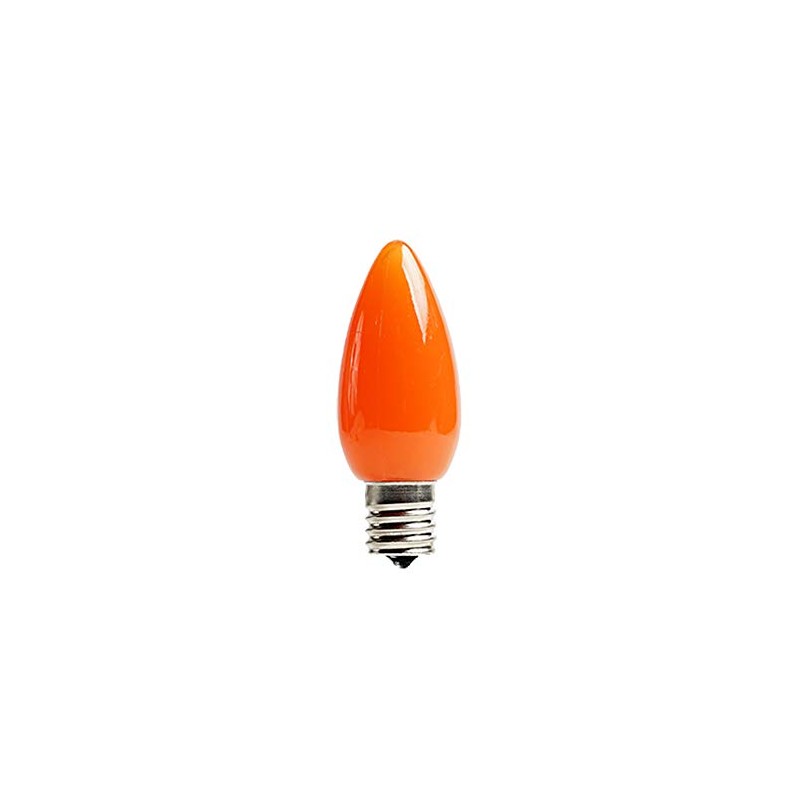 EZLS C9 Opaque Orange SMD LED Bulb - Smooth C9