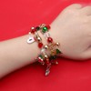 LENOOCLE Christmas Beaded Bracelet Christmas Jingle Bell Bracelets Xmas Tree