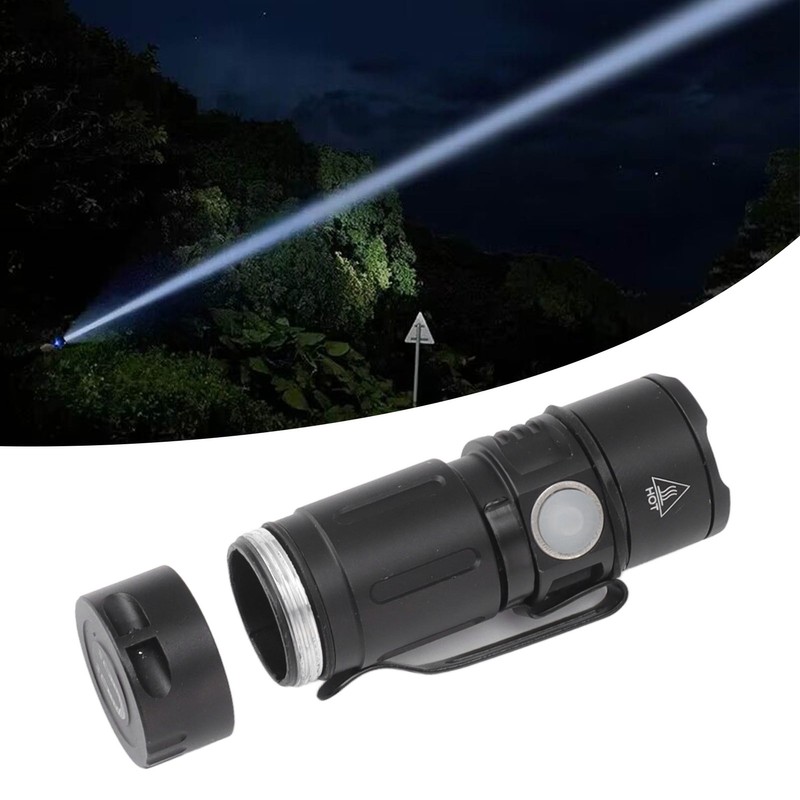 Small Flashlight USB Rechargeable 5 Modes 1000LM Waterproof Compact Mini