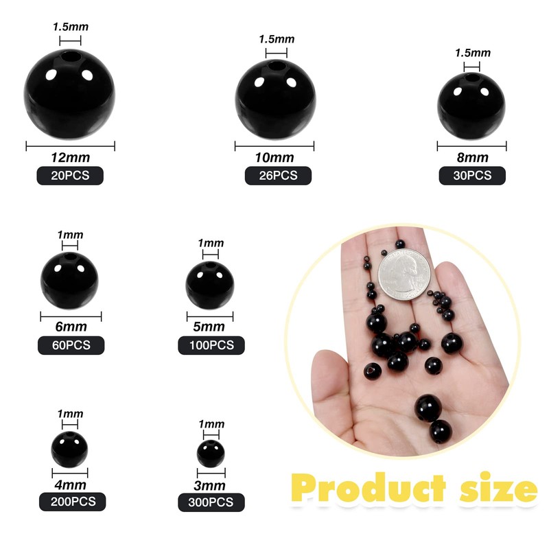 TOAOB - 736 piezas de ojos y narices de seguridad