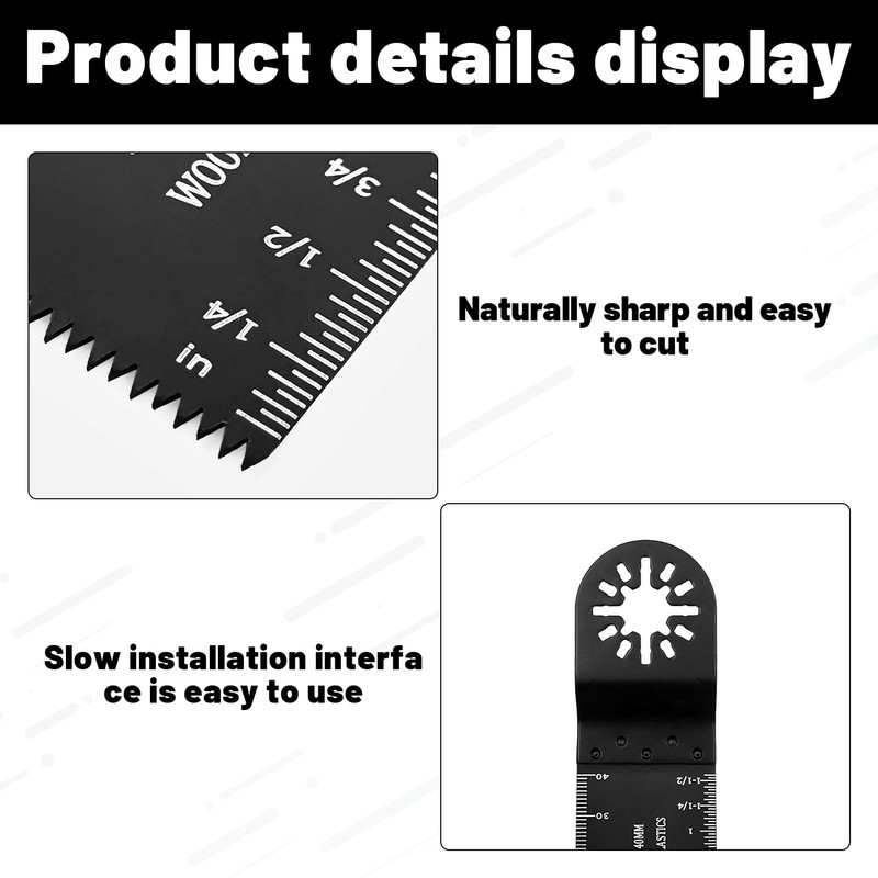 Multi Tool Blades,5 PCS Multitool Blades, Oscillating Saw Blades,Multitool Blades,Multi