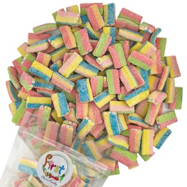 FirstChoiceCandy Sour Bricks Bite Size Gummy Candy (1 Pound (Pack of 1), Rainbow)