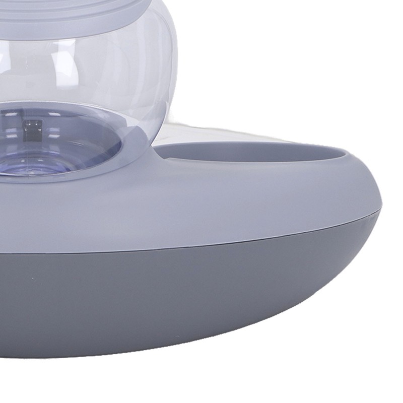 Double Cat Bowls Pet Food and Water Bowl Set Tilted