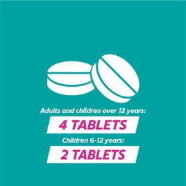 Gaviscon Dual Action Chewable Tablets Heartburn and Indigestion Relief Mixed Berry 48 Pack