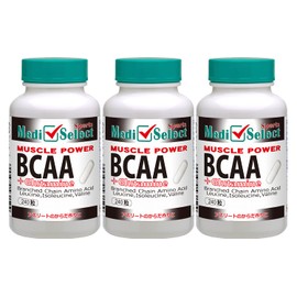 3 Pack BCAA BCAA+ Glutamine Branched Chain Amino Acids (Valine, Leucine, Isoleucine) Muscle Energy Source MediSelect Sports