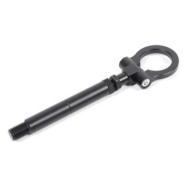 Suetlcoity Car Front Bumper Tow Hook Pull Ring for Corvette C8 Stingray 2020-2024 Trailer Ring Replacement, Aluminum Bumper Pull Ring,Multi-Functional Modification Connection Accessory (Black)