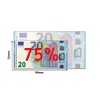 Cashbricks®, 100 x €20 Toy Banknotes, Reduced Size – 75%