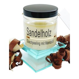 Body Peeling Salt Sandalwood For Men Body Scrub with Almond Oil 320 g