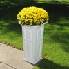Mayne 4833-W Nantucket Polyethylene Planter, White