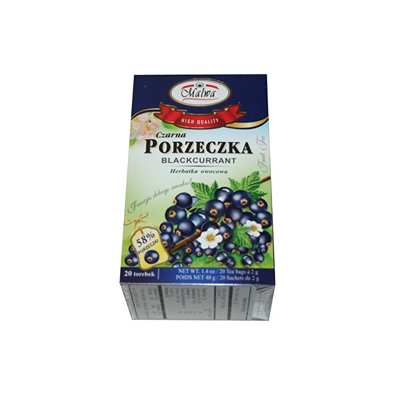 Malwa Blackcurrant Fruit Tea 20 Teabags