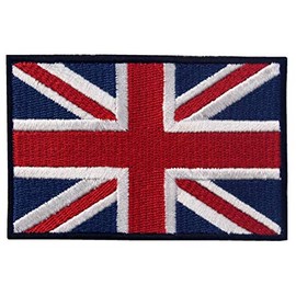 EmbTao British Union Jack Embroidered Patch England Flag UK Great Britain Iron On Sew On Emblem